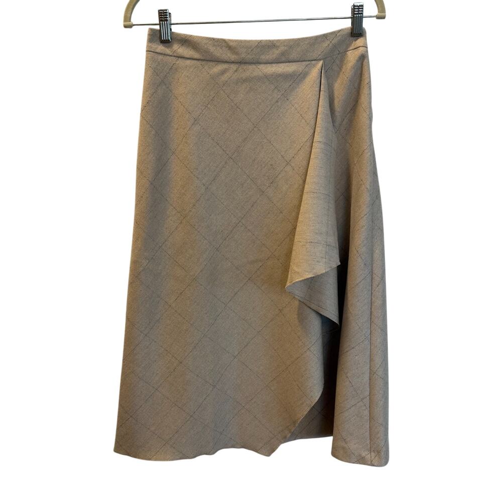 Les Copains Skirt 10 Made In Italy Mock Wrap Vintage 90s Coastal Chic New